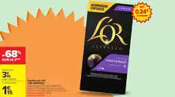 Carrefour Market Capsules de café l'or espresso offre