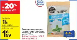 Carrefour Market Bonbons sans sucres carrefour original offre