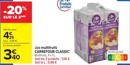 Carrefour Market Jus multifruits carrefour classic offre