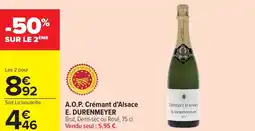 Carrefour Market A.o.p. crémant d'alsace e. durenmeyer offre