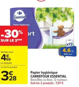 Carrefour Market Papier hygiénique carrefour essential offre