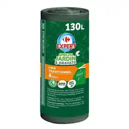 Carrefour Market CARREFOUR 8 sacs poubelle spécial jardin et gravats 130 L offre