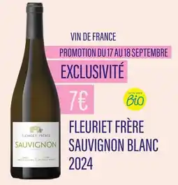 Monoprix Fleuriet frère sauvignon blanc 2024 offre
