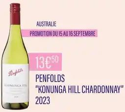 Monoprix Penfolds Australie ''Konunga Hill Chardonnay'' 2023 offre