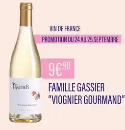Monoprix Famille Gassier Viognier Gourmand offre