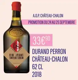 Monoprix Durand Perron A.O.P. Château-Chalon Château-Chalon 62 cl 2018 offre