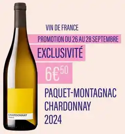 Monoprix Paquet-Montagnac Chardonnay 2024 offre