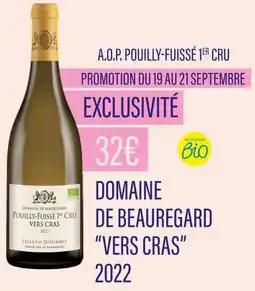 Monoprix Domaine de Beauregard A.O.P. Pouilly-Fuissé 1er Cru ''Vers Cras'' 2022 offre