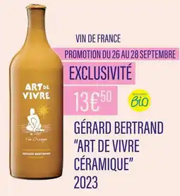 Monoprix Gérard Bertrand Vin de France ''Art de vivre céramique'' 2023 offre