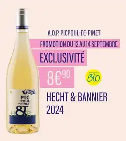 Monoprix Hecht & Bannier A.O.P Picpoul-de-Pinet 2024 offre