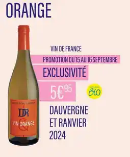 Monoprix DAUVERGNE ET RANVIER Vin de france offre