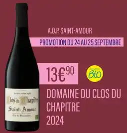 Monoprix DOMAINE DU CLOS DU CHAPITRE A.O.P. SAINT-AMOUR offre