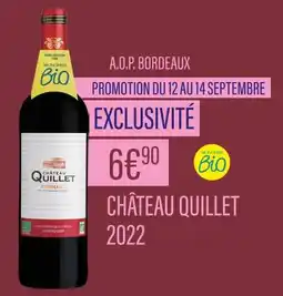 Monoprix A.O.P. Bordeaux Château Quillet 2022 offre