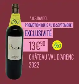 Monoprix CHÂTEAU VAL D’ARENC A.O.P Bandol offre
