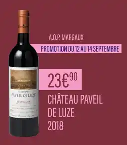 Monoprix CHÂTEAU PAVEIL DE LUZE A.O.P. Margaux offre