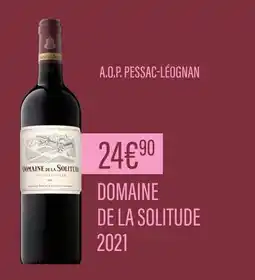 Monoprix DOMAINE DE LA SOLITUDE A.O.P. Pessac-Léognan offre