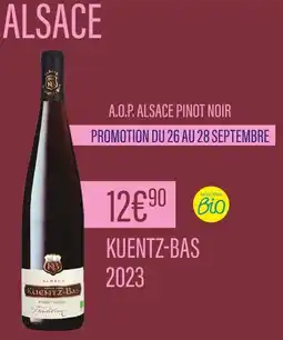 Monoprix Kuentz-Bas A.O.P. Alsace Pinot Noir Kuentz-Bas 2023 offre