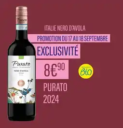 Monoprix Purato Italie Nero d'Avola Sicilia DOC offre