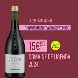 Monoprix DOMAINE DE LIGENDA A.O.P. Patrimonio offre