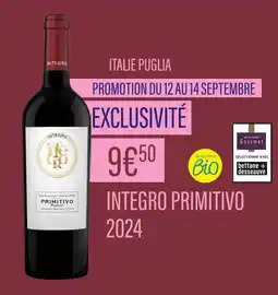 Monoprix INTEGRO PRIMITIVO Italie puglia offre