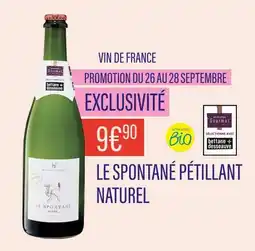 Monoprix Le Spontané Pétillant Naturel offre