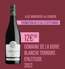 Monoprix Domaine de la borie blanche terroirs d'altitude offre