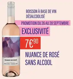 Monoprix NUANCE DE ROSÉ BOISSON À BASE DE VIN DÉSALCOOLISÉ offre