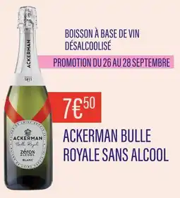 Monoprix ACKERMAN BULLE ROYALE Boisson à base de vin désalcoolisé offre