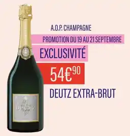 Monoprix DEUTZ EXTRA-BRUT A.O.P. Champagne offre