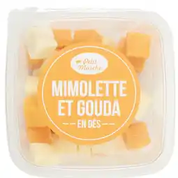 Carrefour PETIT MARCHE Dés apéritif mimolette et gouda offre