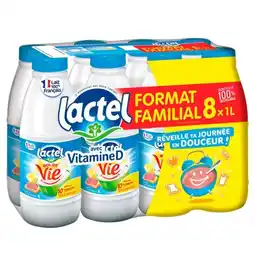 Carrefour LACTEL Lait U.H.T. demi-écrémé Bol De Vie offre