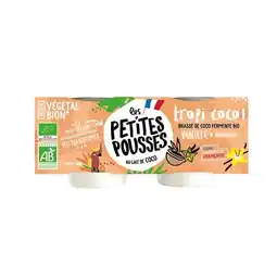 Carrefour LES PETITES POUSSES Dessert Bio 100% Végétal offre