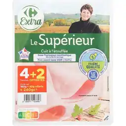 Carrefour CARREFOUR EXTRA Jambon supérieur Filière Qualité offre