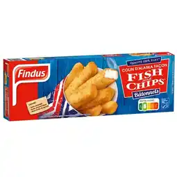 Carrefour FINDUS Bâtonnets de colin d'Alaska surgelés offre