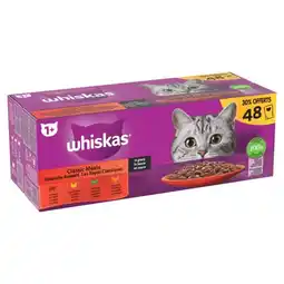 Carrefour WHISKAS Sachets repas pour chats offre