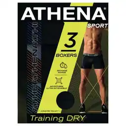 Carrefour ATHENA Boxers homme Training Dry offre