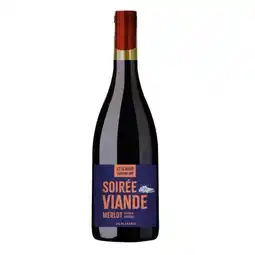 Carrefour VIN DE FRANCE Et si nous faisions une soirée viande - Merlot offre