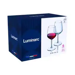 Carrefour LUMINARC Coffret de 6 verres à pied Ominis offre