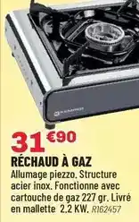 Brico Pro Réchaud à gaz offre
