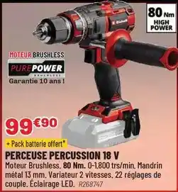 Brico Pro Bosch - perceuse percussion 18 v offre