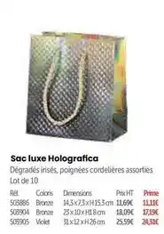Retif Sac luxe holografica offre