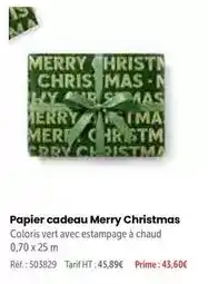 Retif Papier cadeau merry christmas offre