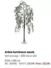 Retif Arbre lumineux saule offre