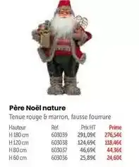 Retif Père noël nature offre