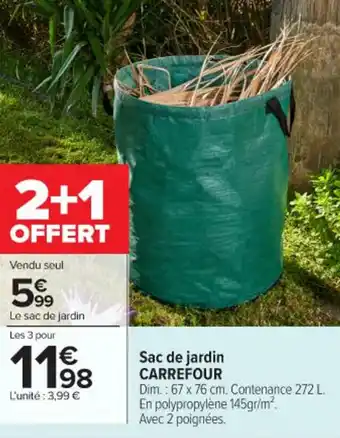 Carrefour Market Sac de jardin carrefour offre