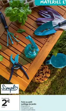 Carrefour Market Foire au petit outillage de jardin offre