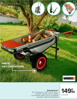 Carrefour Market WORX Brouette 8 en 1 offre