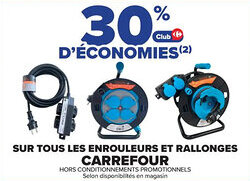 Carrefour Market Sur tous les enrouleurs et rallonges carrefour offre