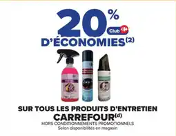 Carrefour Market Sur tous les produits d'entretien carrefour offre