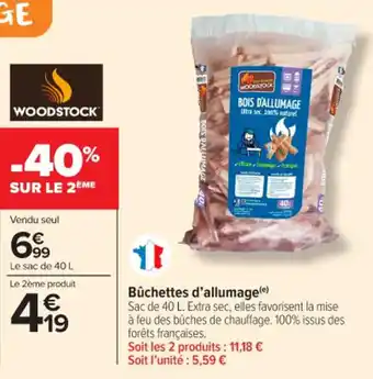 Carrefour Market Bûchettes d'allumage offre